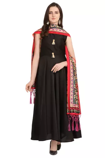 Digital print assam silk dupatta for women and girls to wear on gown chaniya choli kurti etc