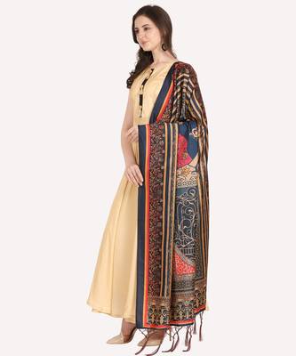 Digital print assam silk dupatta for women and girls to wear on gown chaniya choli kurti etc 1