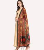 Digital print assam silk dupatta for women and girls to wear on gown chaniya choli kurti etc