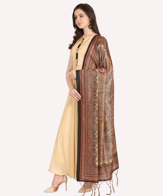 Digital print assam silk dupatta for women and girls to wear on gown chaniya choli kurti etc 1