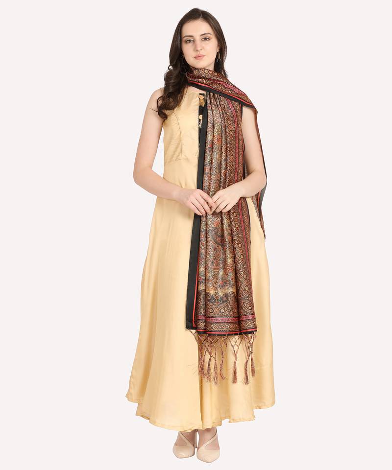 Digital print assam silk dupatta for women and girls to wear on gown chaniya choli kurti etc