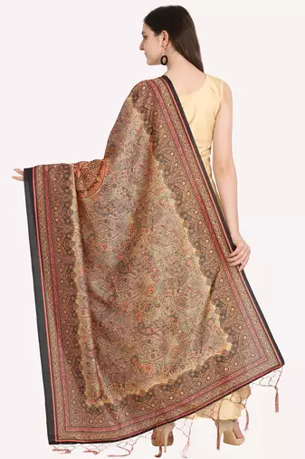 Digital print assam silk dupatta for women and girls to wear on gown chaniya choli kurti etc