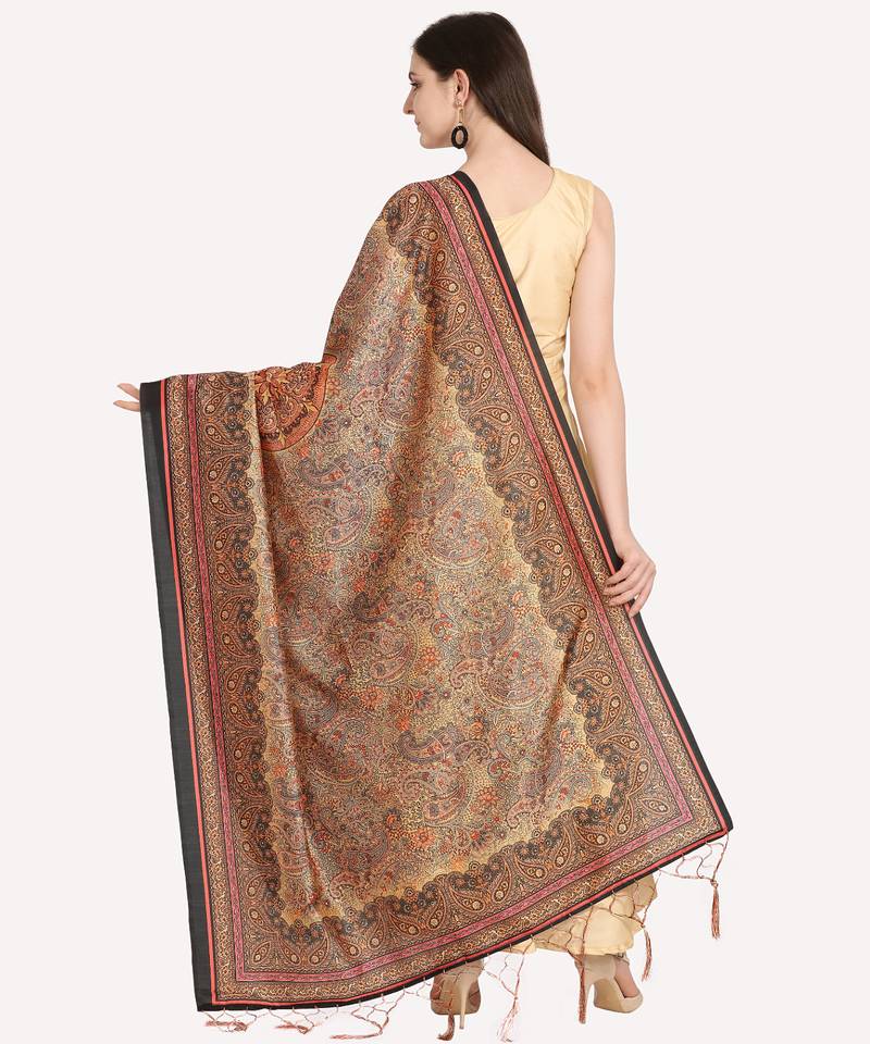 Digital print assam silk dupatta for women and girls to wear on gown chaniya choli kurti etc