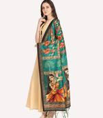 Digital print assam silk dupatta for women and girls to wear on gown chaniya choli kurti etc