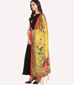 Digital print assam silk dupatta for women and girls to wear on gown chaniya choli kurti etc