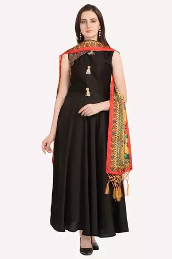 Digital print assam silk dupatta for women and girls to wear on gown chaniya choli kurti etc