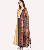 Digital print assam silk dupatta for women and girls to wear on gown chaniya choli kurti etc