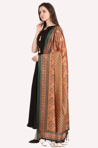 Digital print assam silk dupatta for women and girls to wear on gown chaniya choli kurti etc