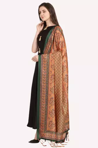 Digital print assam silk dupatta for women and girls to wear on gown chaniya choli kurti etc