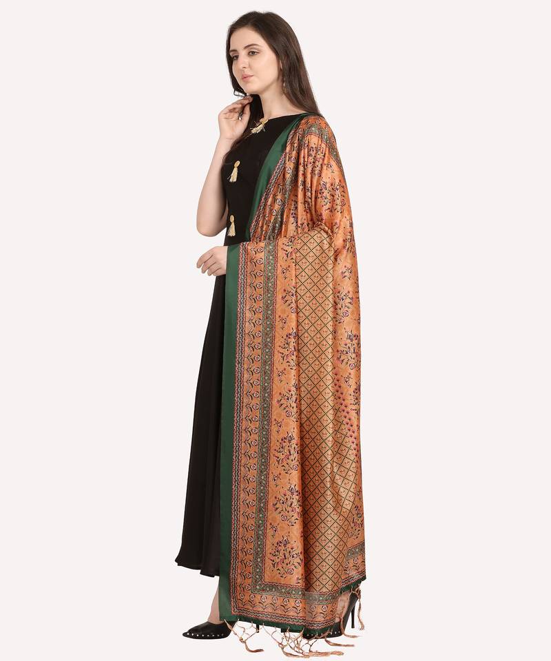 Digital print assam silk dupatta for women and girls to wear on gown chaniya choli kurti etc