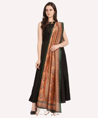 Digital print assam silk dupatta for women and girls to wear on gown chaniya choli kurti etc 2