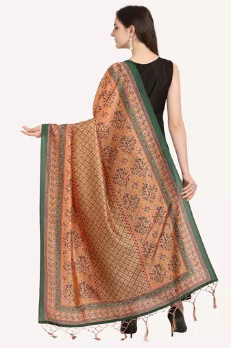 Digital print assam silk dupatta for women and girls to wear on gown chaniya choli kurti etc