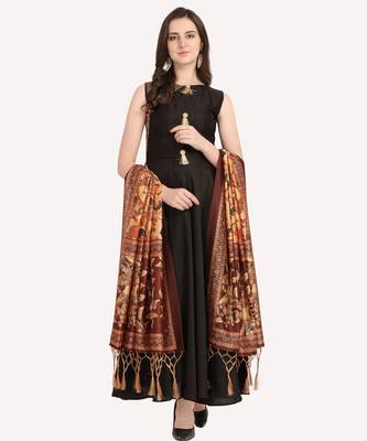 Digital print assam silk dupatta for women and girls to wear on gown chaniya choli kurti etc 2