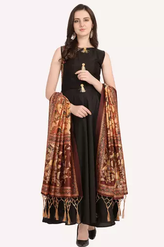 Digital print assam silk dupatta for women and girls to wear on gown chaniya choli kurti etc