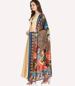 Digital print assam silk dupatta for women and girls to wear on gown chaniya choli kurti etc