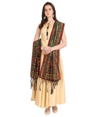 Digital print assam silk dupatta for women and girls to wear on gown chaniya choli kurti etc 1
