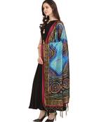 Digital print assam silk dupatta for women and girls to wear on gown chaniya choli kurti etc