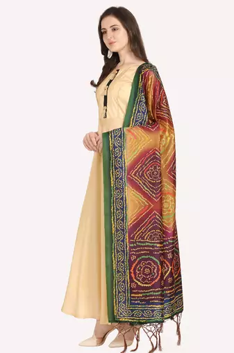 Digital print assam silk dupatta for women and girls to wear on gown chaniya choli kurti etc
