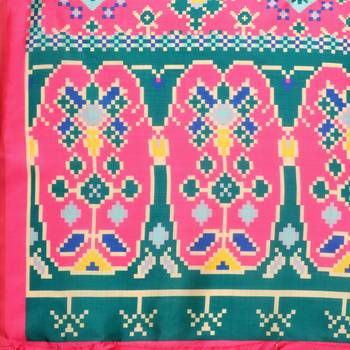 Digital print assam silk dupatta for women and girls to wear on gown chaniya choli kurti etc 4