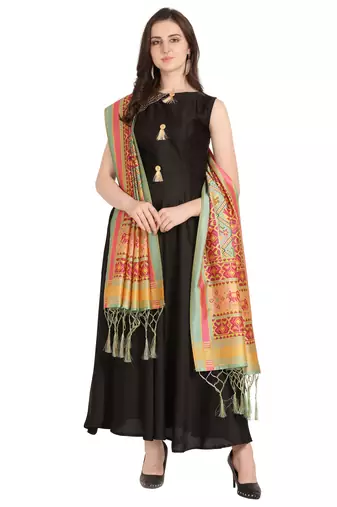 Digital print assam silk dupatta for women and girls to wear on gown chaniya choli kurti etc