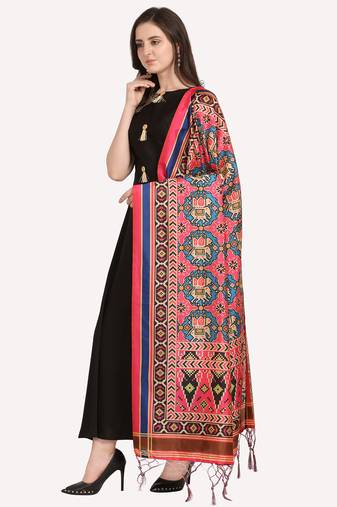 Digital print assam silk dupatta for women and girls to wear on gown chaniya choli kurti etc