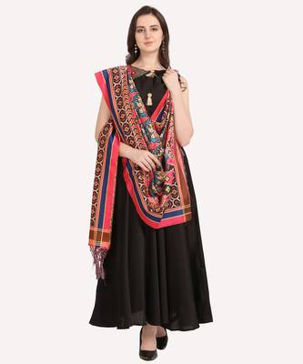 Digital print assam silk dupatta for women and girls to wear on gown chaniya choli kurti etc 2