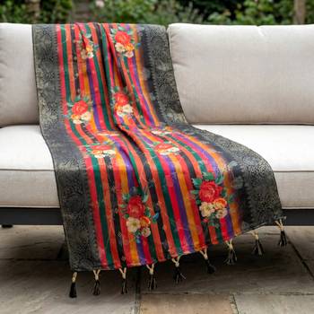 Jequared silk stall printed ethnic wear dupatta 1
