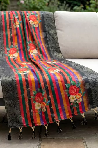 Jequared silk stall printed ethnic wear dupatta