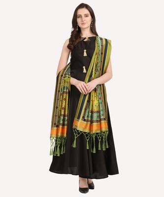 Digital print assam silk dupatta for women and girls to wear on gown chaniya choli kurti etc 2
