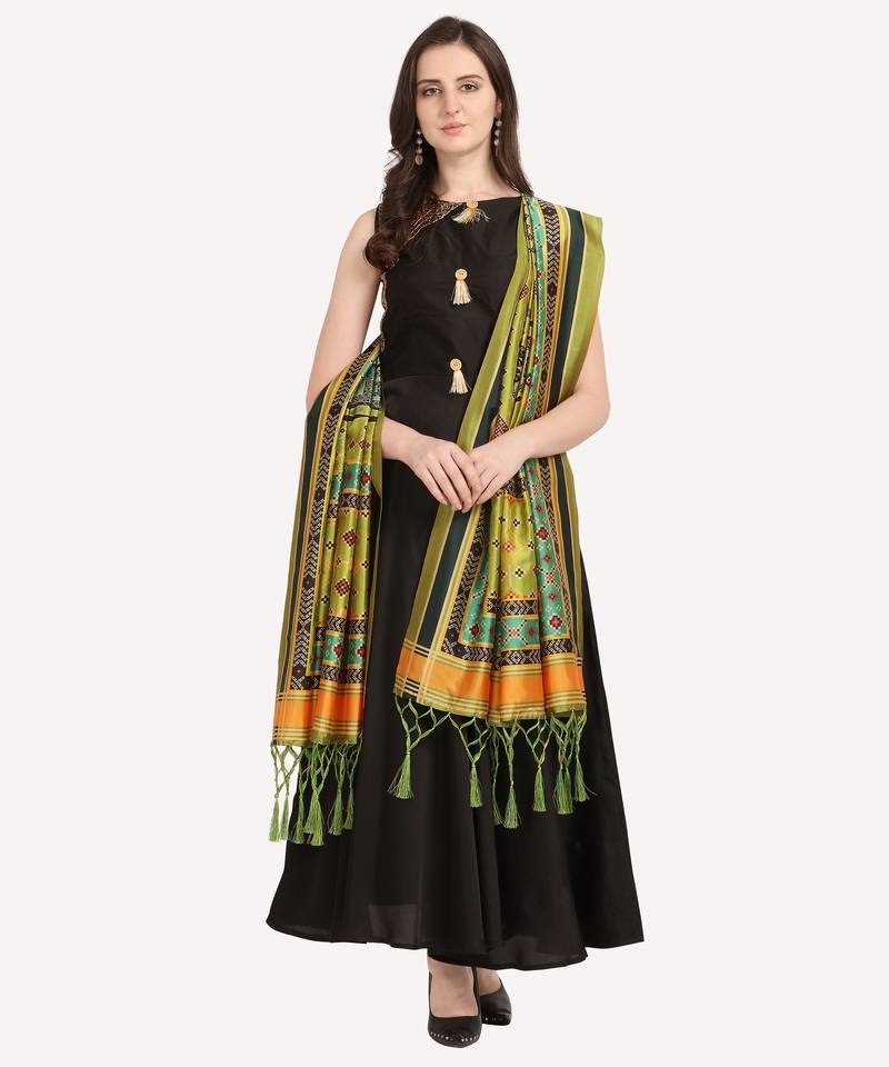 Digital print assam silk dupatta for women and girls to wear on gown chaniya choli kurti etc