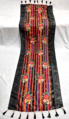 Jequared silk stall printed ethnic wear dupatta 5