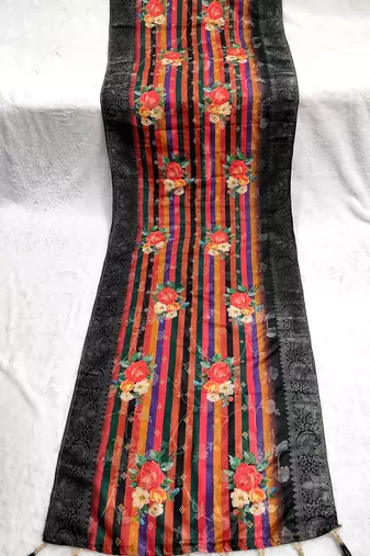 Jequared silk stall printed ethnic wear dupatta