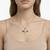 925 Sterling Silver Black & White CZ Winged Cross Pendant Necklace Set for Women
