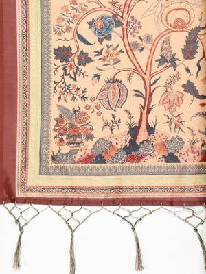 Digital print assam silk dupatta for women and girls to wear on gown chaniya choli kurti etc 1
