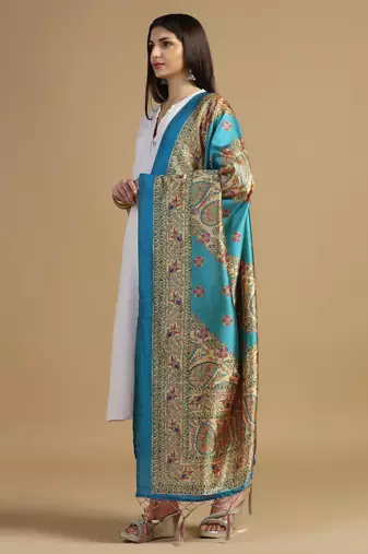 Digital print assam silk dupatta for women and girls to wear on gown chaniya choli kurti etc