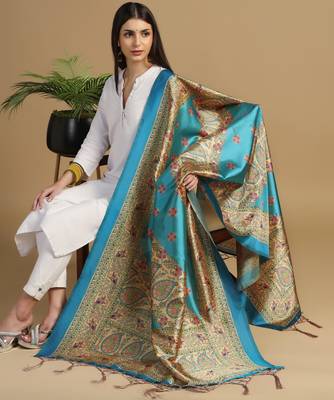 Digital print assam silk dupatta for women and girls to wear on gown chaniya choli kurti etc 2