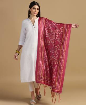 Digital print assam silk dupatta for women and girls to wear on gown chaniya choli kurti etc 1