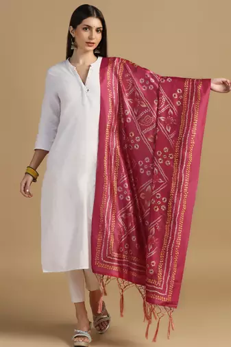 Digital print assam silk dupatta for women and girls to wear on gown chaniya choli kurti etc