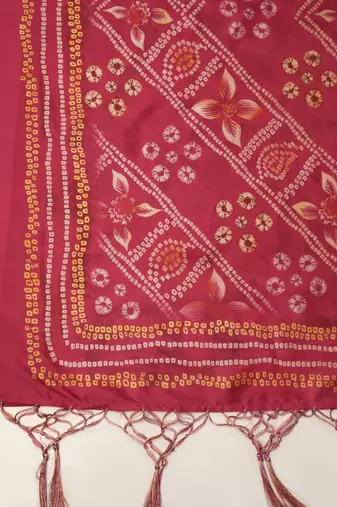 Digital print assam silk dupatta for women and girls to wear on gown chaniya choli kurti etc