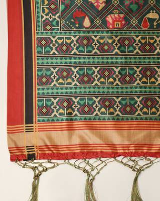 Digital print assam silk dupatta for women and girls to wear on gown chaniya choli kurti etc 3