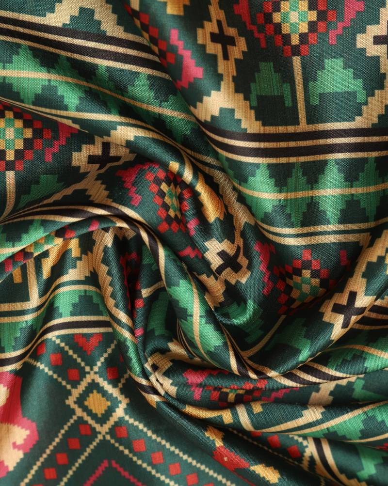 Digital print assam silk dupatta for women and girls to wear on gown chaniya choli kurti etc