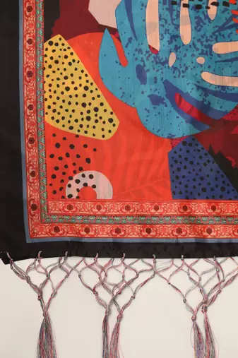 Digital print assam silk dupatta for women and girls to wear on gown chaniya choli kurti etc