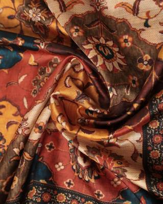 Digital print assam silk dupatta for women and girls to wear on gown chaniya choli kurti etc 2