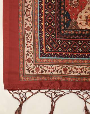 Digital print assam silk dupatta for women and girls to wear on gown chaniya choli kurti etc 3