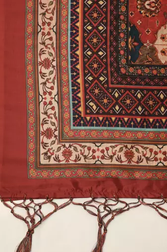 Digital print assam silk dupatta for women and girls to wear on gown chaniya choli kurti etc