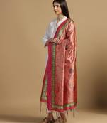 Digital print assam silk dupatta for women and girls to wear on gown chaniya choli kurti etc