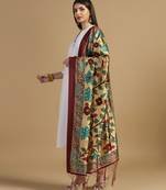 Digital print assam silk dupatta for women and girls to wear on gown chaniya choli kurti etc