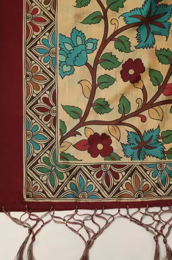 Digital print assam silk dupatta for women and girls to wear on gown chaniya choli kurti etc