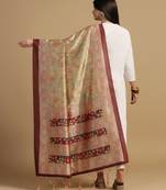 Digital print assam silk dupatta for women and girls to wear on gown chaniya choli kurti etc