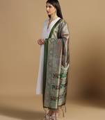 Digital print assam silk dupatta for women and girls to wear on gown chaniya choli kurti etc
